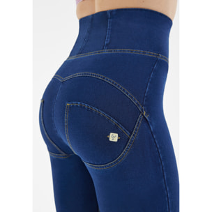 Jeggings push up WR.UP® vita super alta con zip in tono