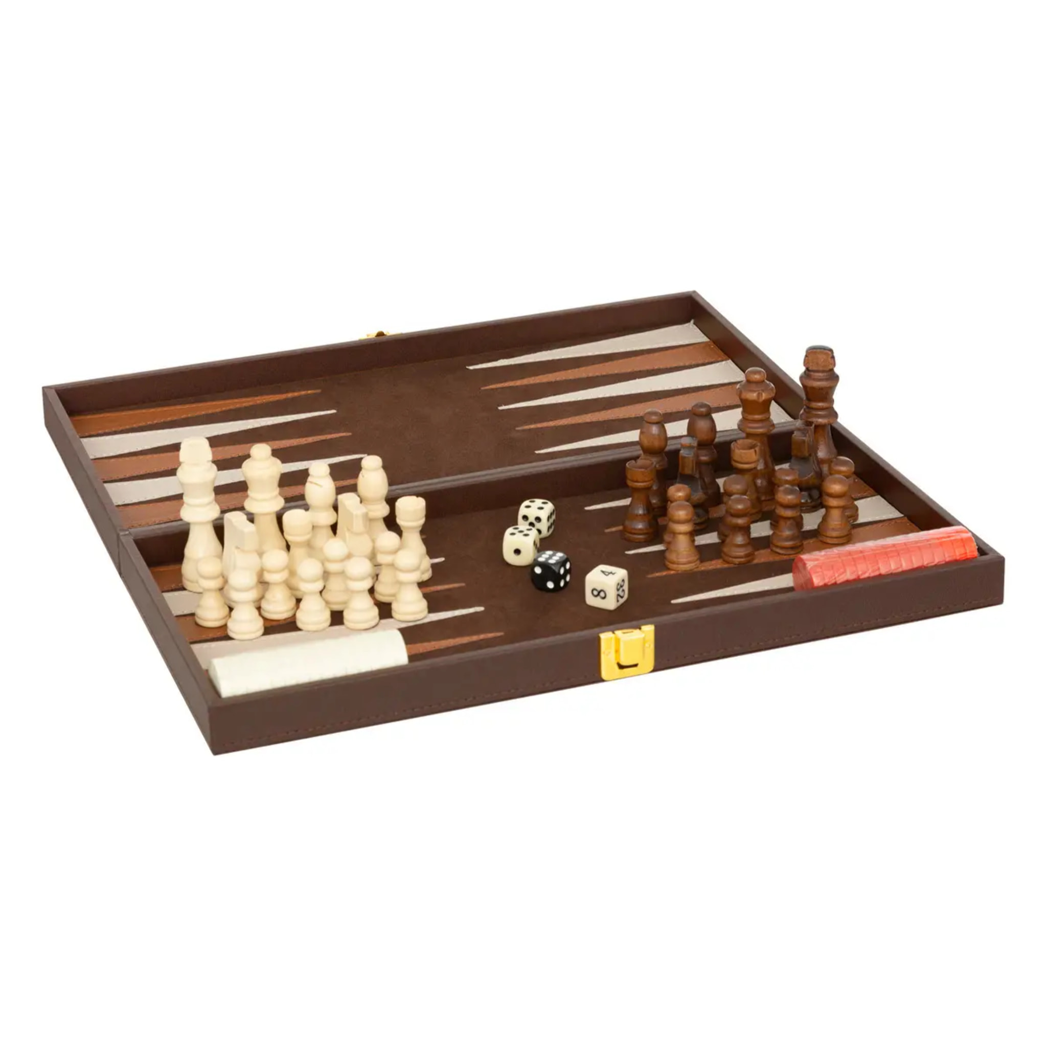 Jeu backgammon échecs Jule bois 40x5cm