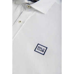 Camisa blanca Slim fit con logo Polo Club