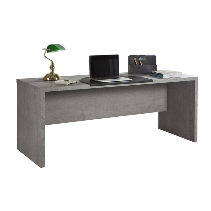 Scrivania in cemento, 69 x 180 x 74.2, Marrone