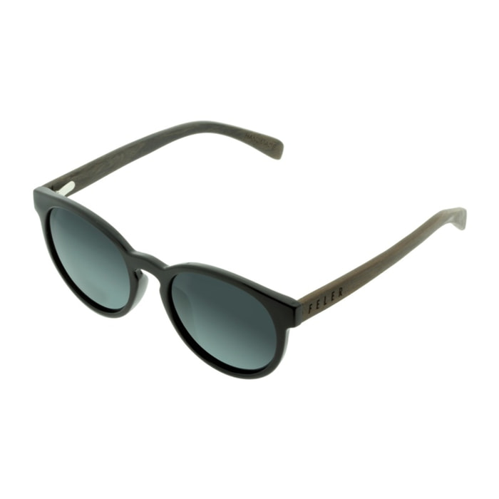 Gafas de Sol Feler 1507-1 - BLACK Polarizadas de Madera Unisex 51 mm