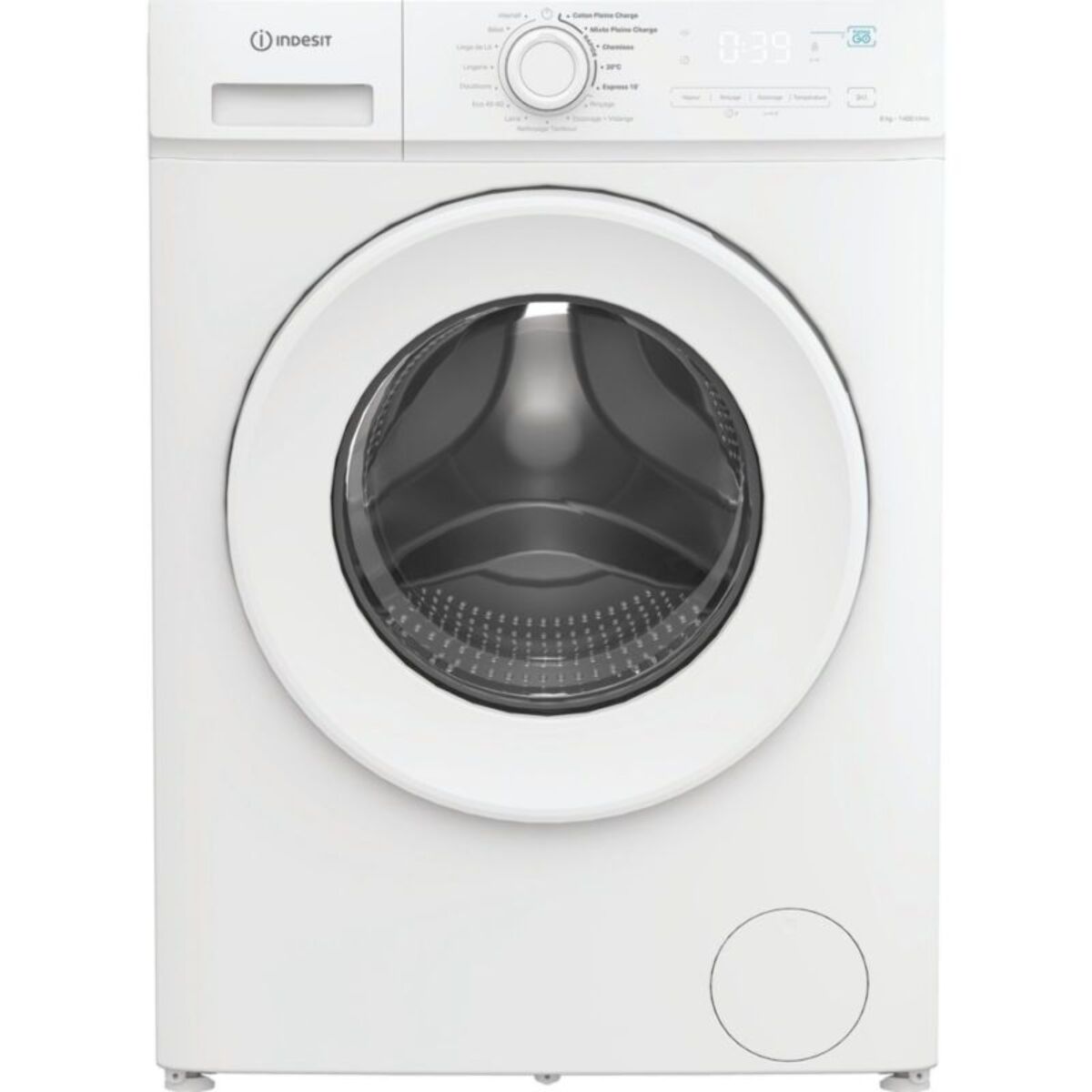Lave linge hublot INDESIT IMA864MYTIMEFR - 8 kg - 1400 tr/min - Classe A - Moteur induction