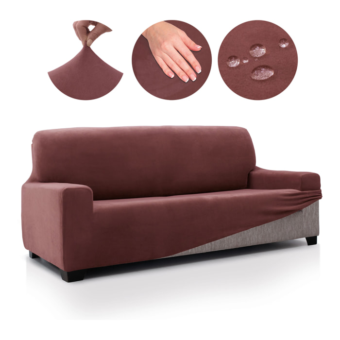 Funda de sofá TERCIOPELO ANTI MANCHAS Multi elástica modelo VERONICA