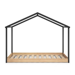 Cama cabaña Hyte Antracita - Pino