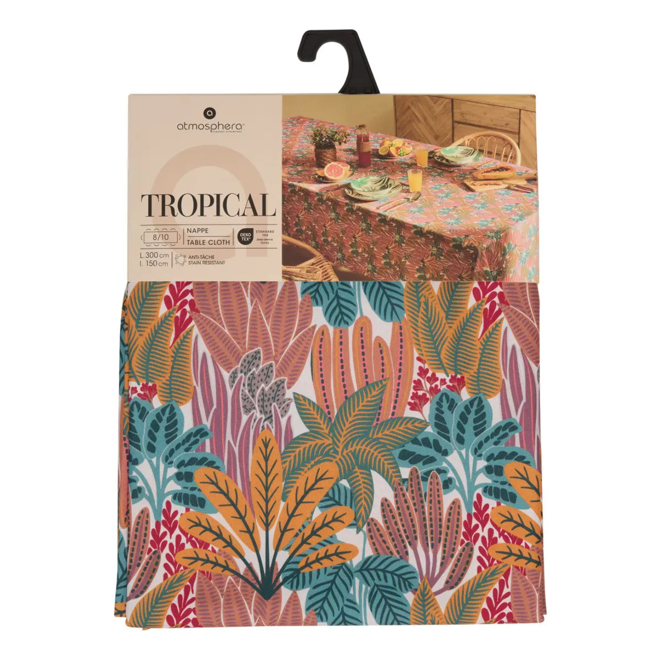 Nappe Tropical 300x150cm imprimé tropical