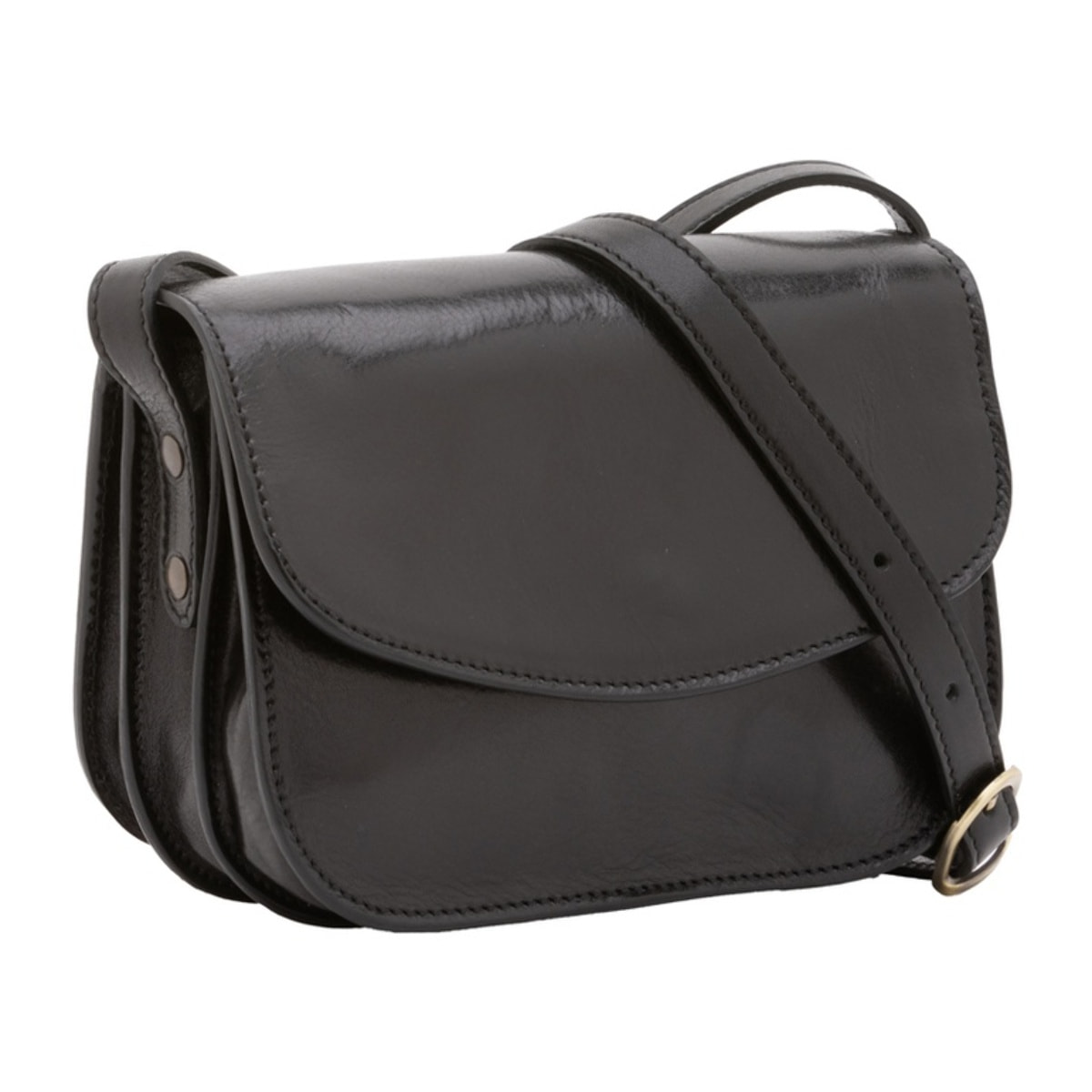 Borsa a tracolla da donna - Modello False - 100% pelle - 22.0 x 16.0 x 9.5 cm