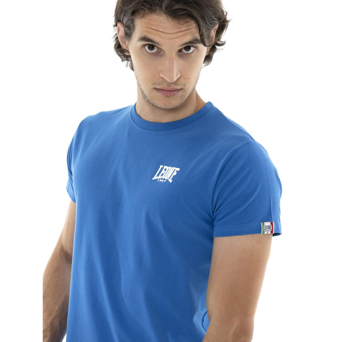 T-shirt in cotone da uomo a maniche corte Leone Basic