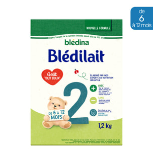 Lait en Poudre Blédilait 2ème âge (1,2kg) - Blédilait de 6 à 12 Mois