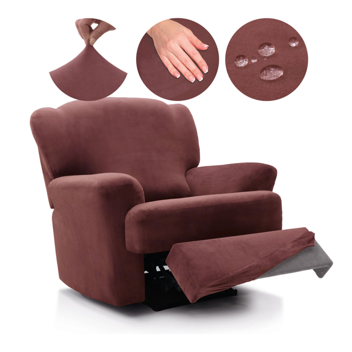 Funda TERCIOPELO ANTIMANCHAS Multi elástica para RELAX modelo VERONICA