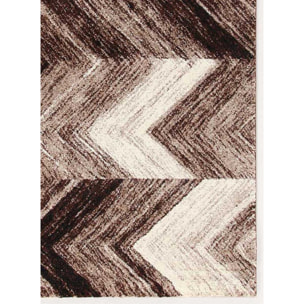 Tapis salon et chambre tissé motif géométrique FICU