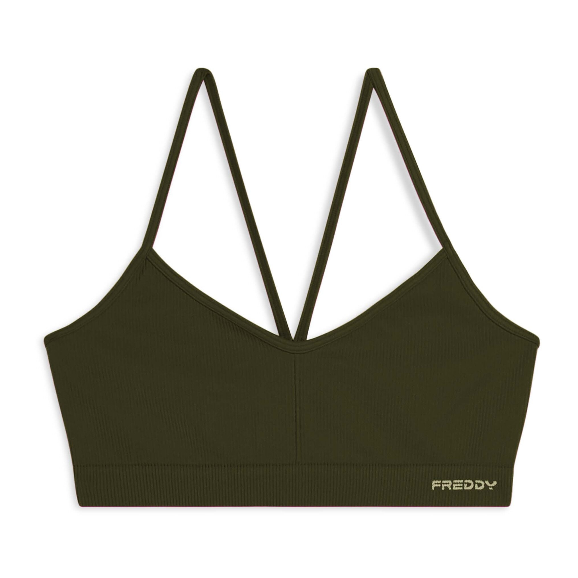 Top sportivo seamless con spalline incrociate