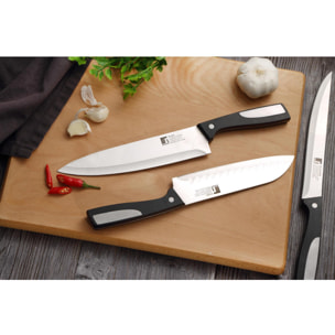 Cuchillo Santoku Bergner Resa acero inoxidable 17,5 cm