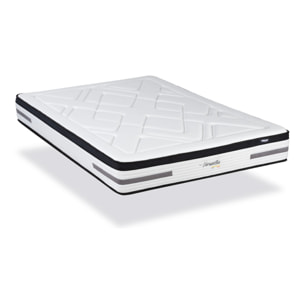 Matelas Hybride Bellevue, Soutien Ferme, 24 cm, Ressorts Ensachés & Mémoire de Forme