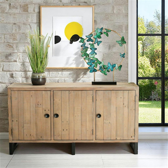 Buffet 3 portes bois recyclé AUCKLAND