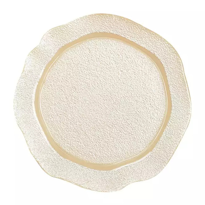 Lot de 6 Assiette à dessert vanille