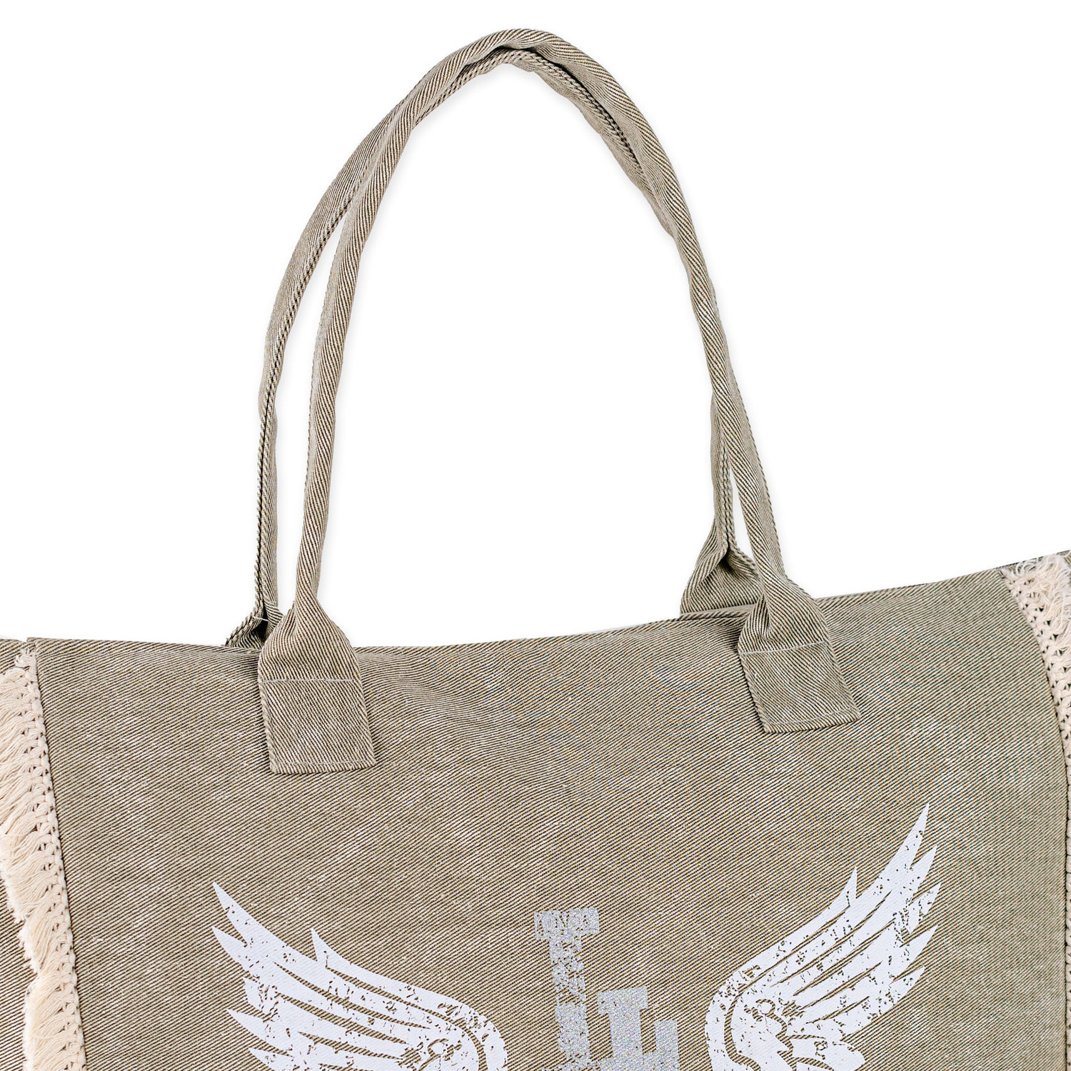 Bolso De Playa Lois Galwey Kaki