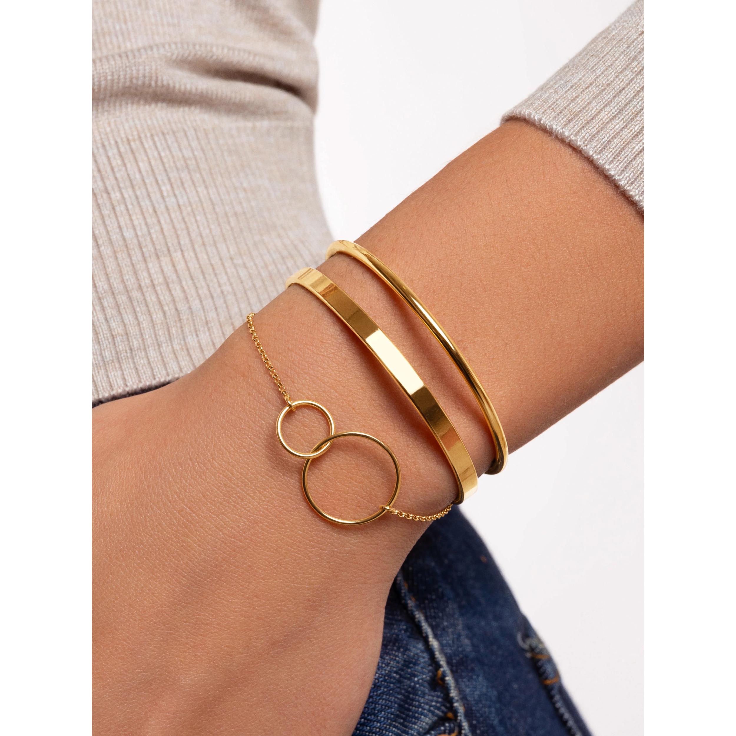 Pulsera Sister Plata Baño Oro