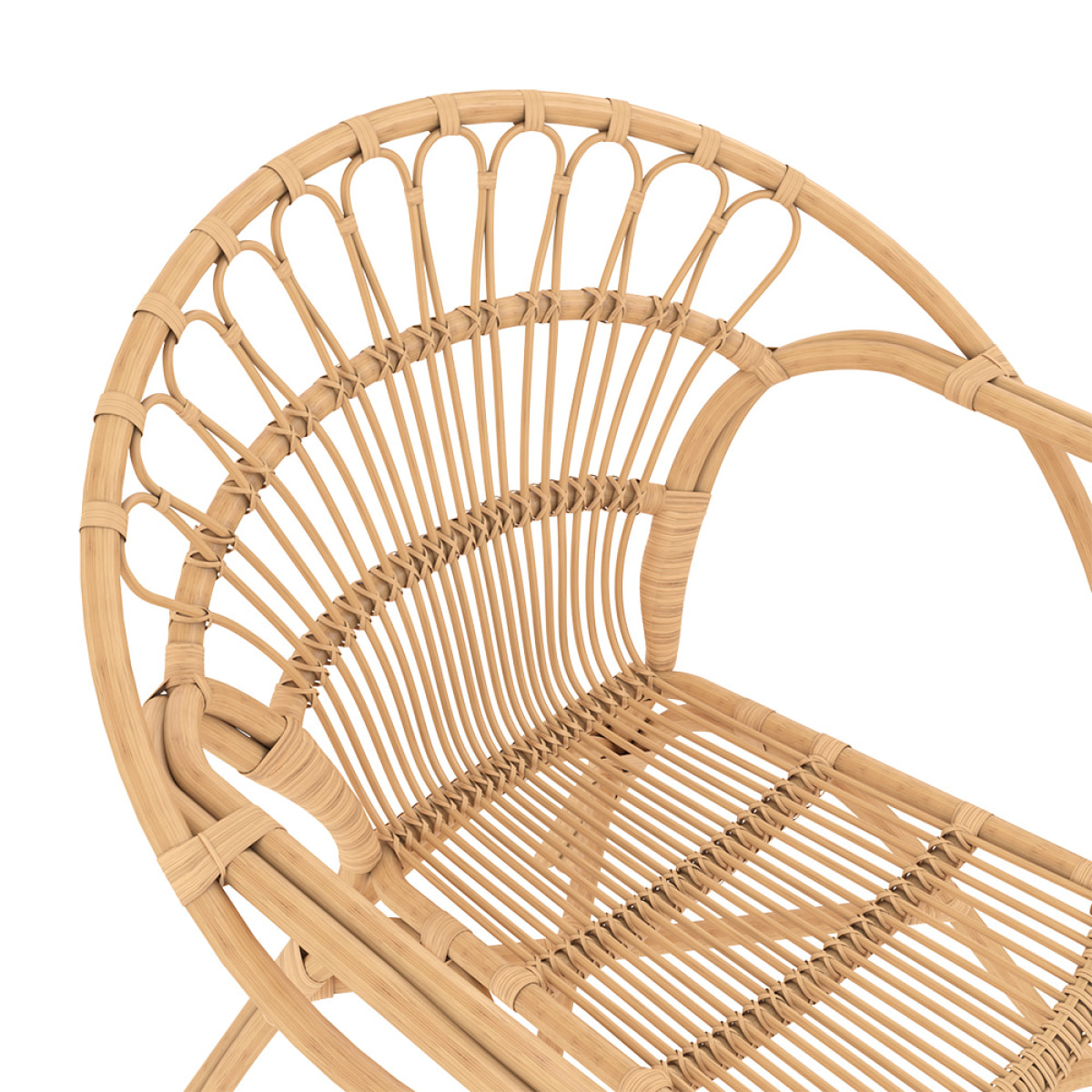 Fauteuil en rotin naturel - Ronnie