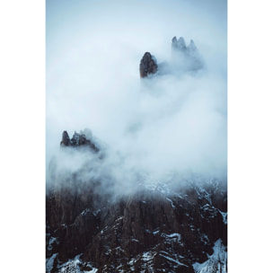 Tableau tempête dans les alpes suisses Toile imprimée