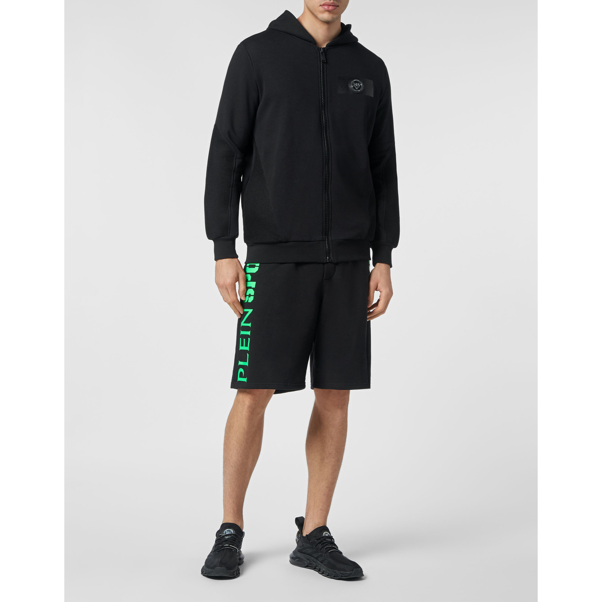 PLEIN SPORT Hooded Sweatjacket