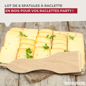 Ensemble de 12 spatules à raclette en bois 13 cm Fackelmann Wood Edition