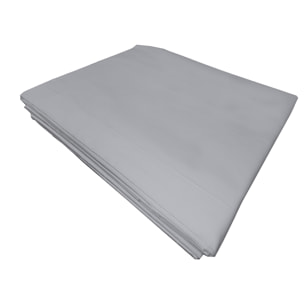 Lenzuolo sopra tinta unita grigio 100% cotone