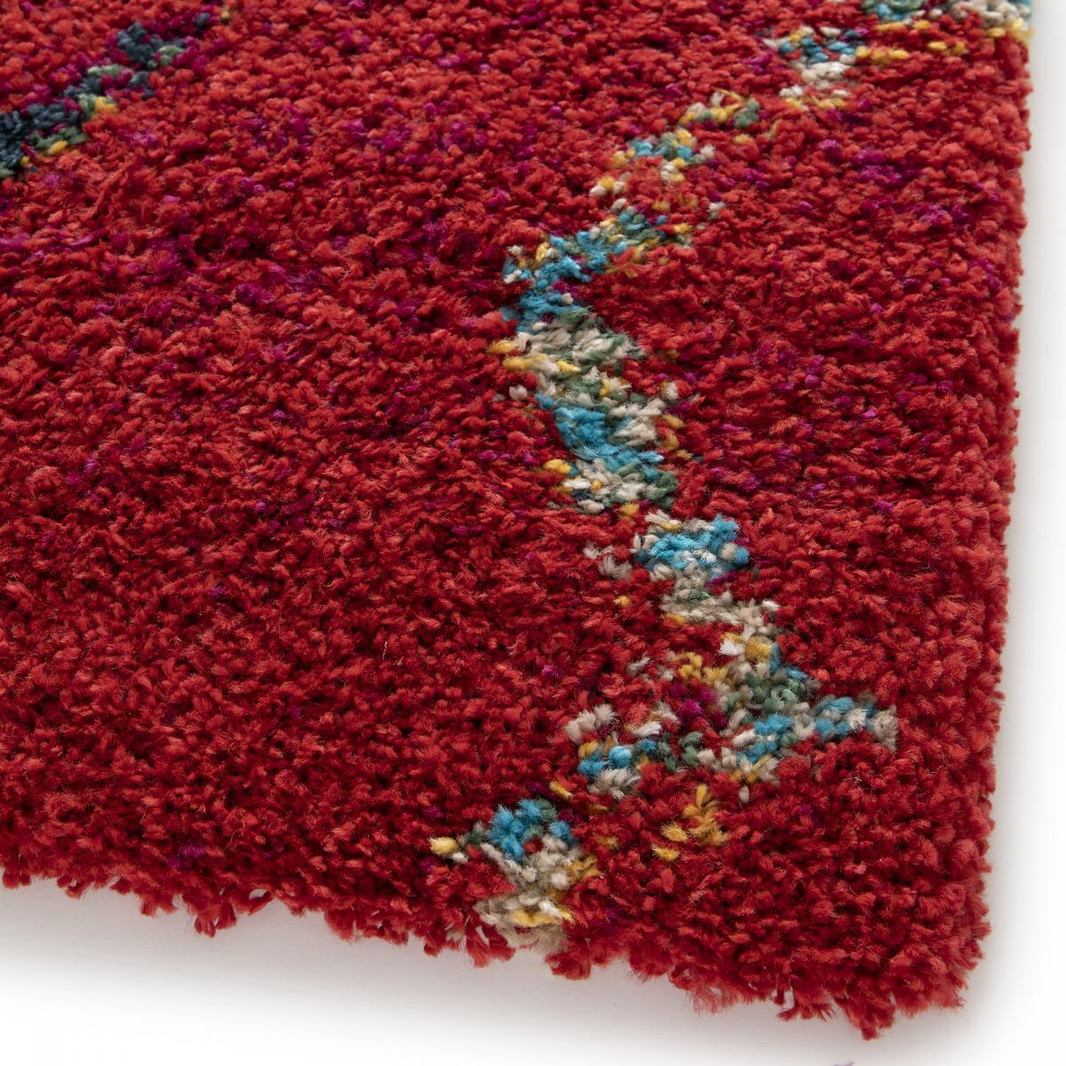 Tapis shaggy tissé motif berbère JECI