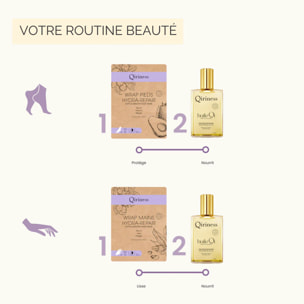 Rituel Qi Corps  - Coffret Huile Qi Revitalisante 100 ml + 2Wraps