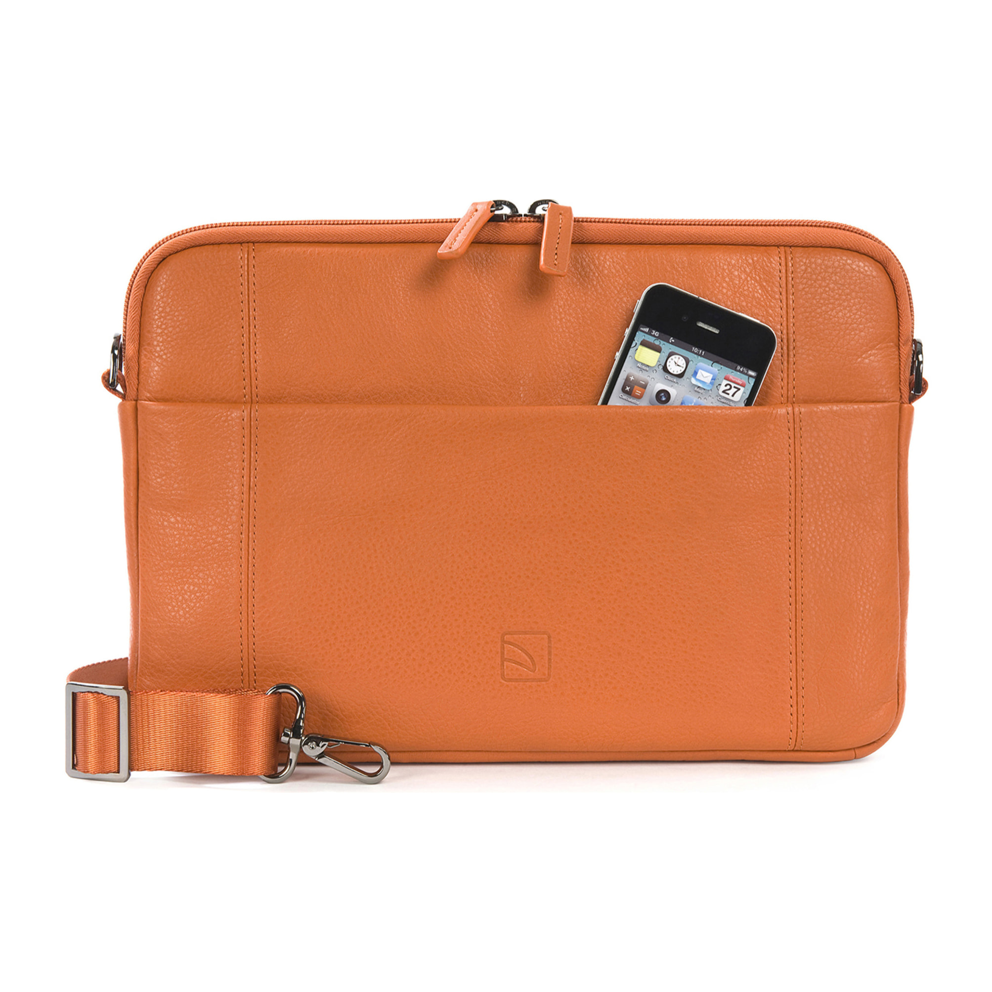 Borsa a tracolla  unisex In Vera pelle Made in Italy 34x23x8,5 cm