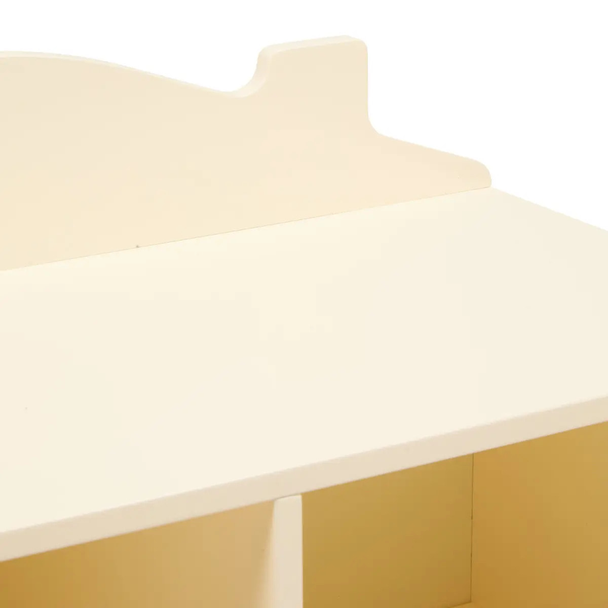 Bibliothèque Enfant Bouli 2 portes 4 Cases Beige 60x30x94,5 cm