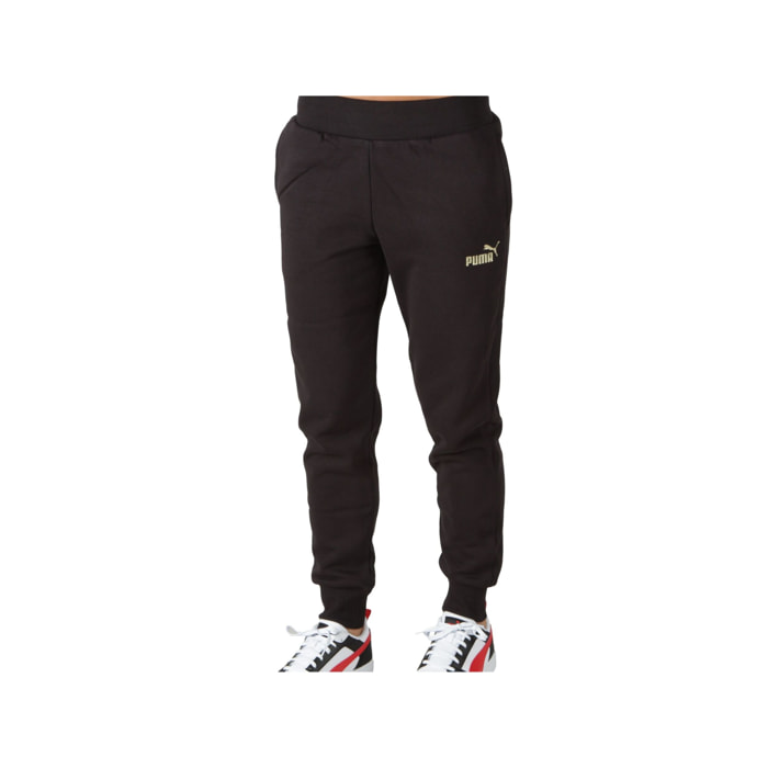 Pantaloni Puma ESS+ Glitter Logo Pants Nero