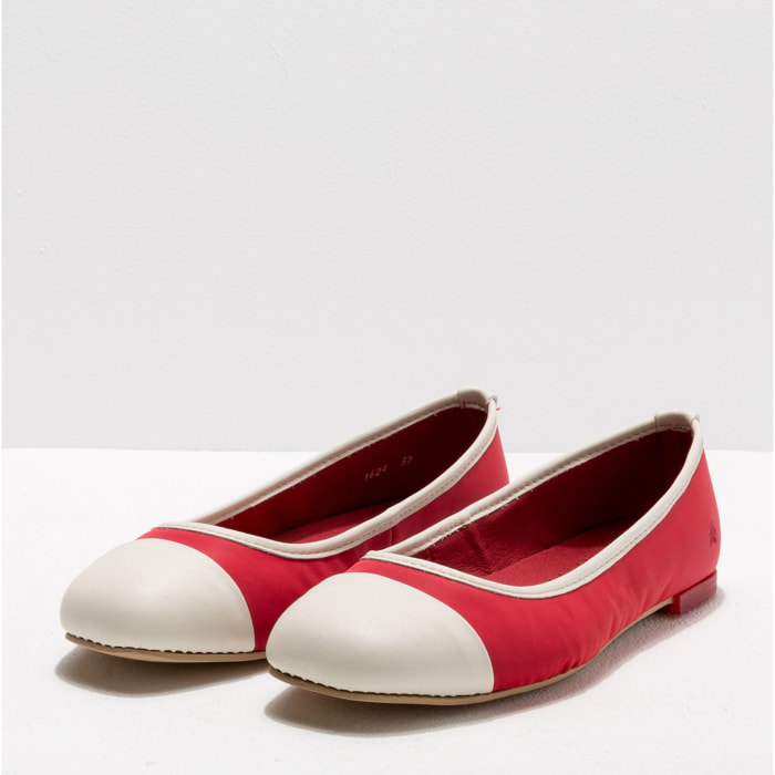 Bailarinas 1624 NYLON RED-CREAM/ LENS color Red-cream