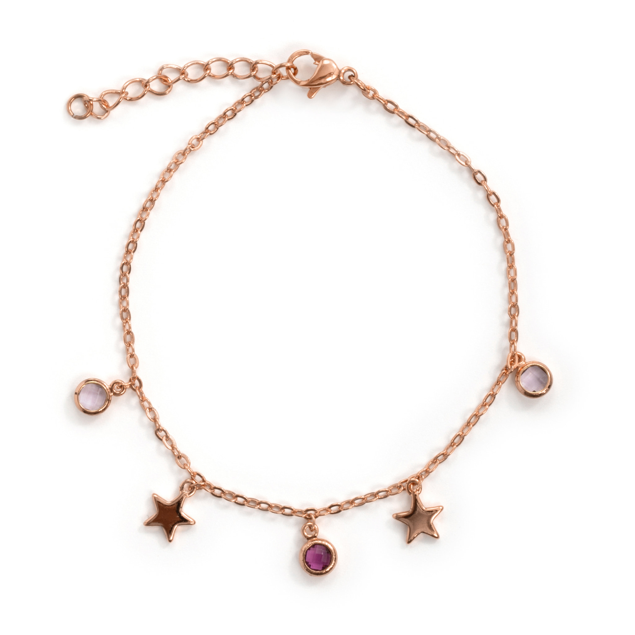 Pulsera Sadria acabado oro rosa 18k