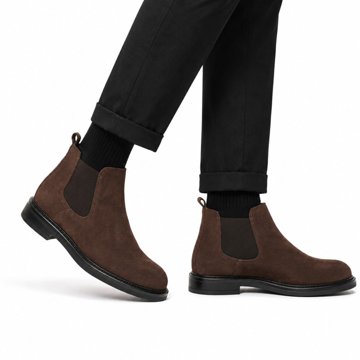 Beatles in camoscio con fascia elastica