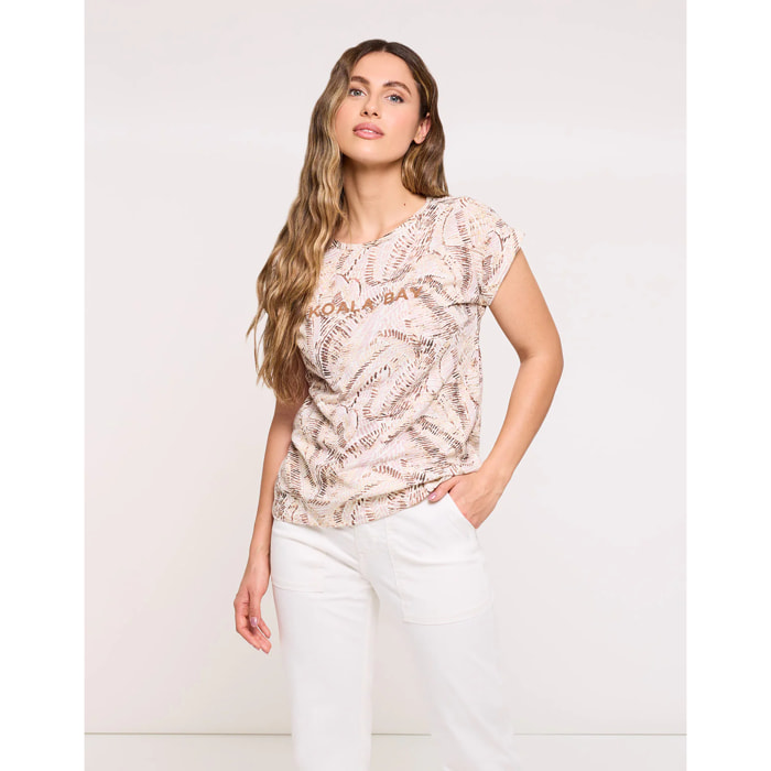 Camiseta Manga Corta Beige - Zebriye