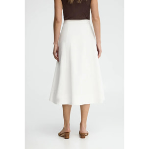 Falda blanca con pliegues Polo Club