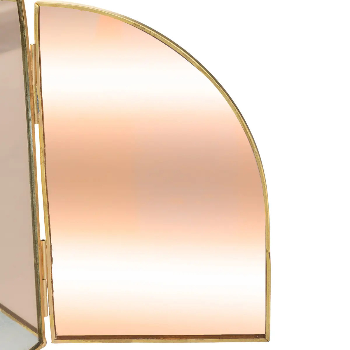 Miroir en laiton H40,5cm rose