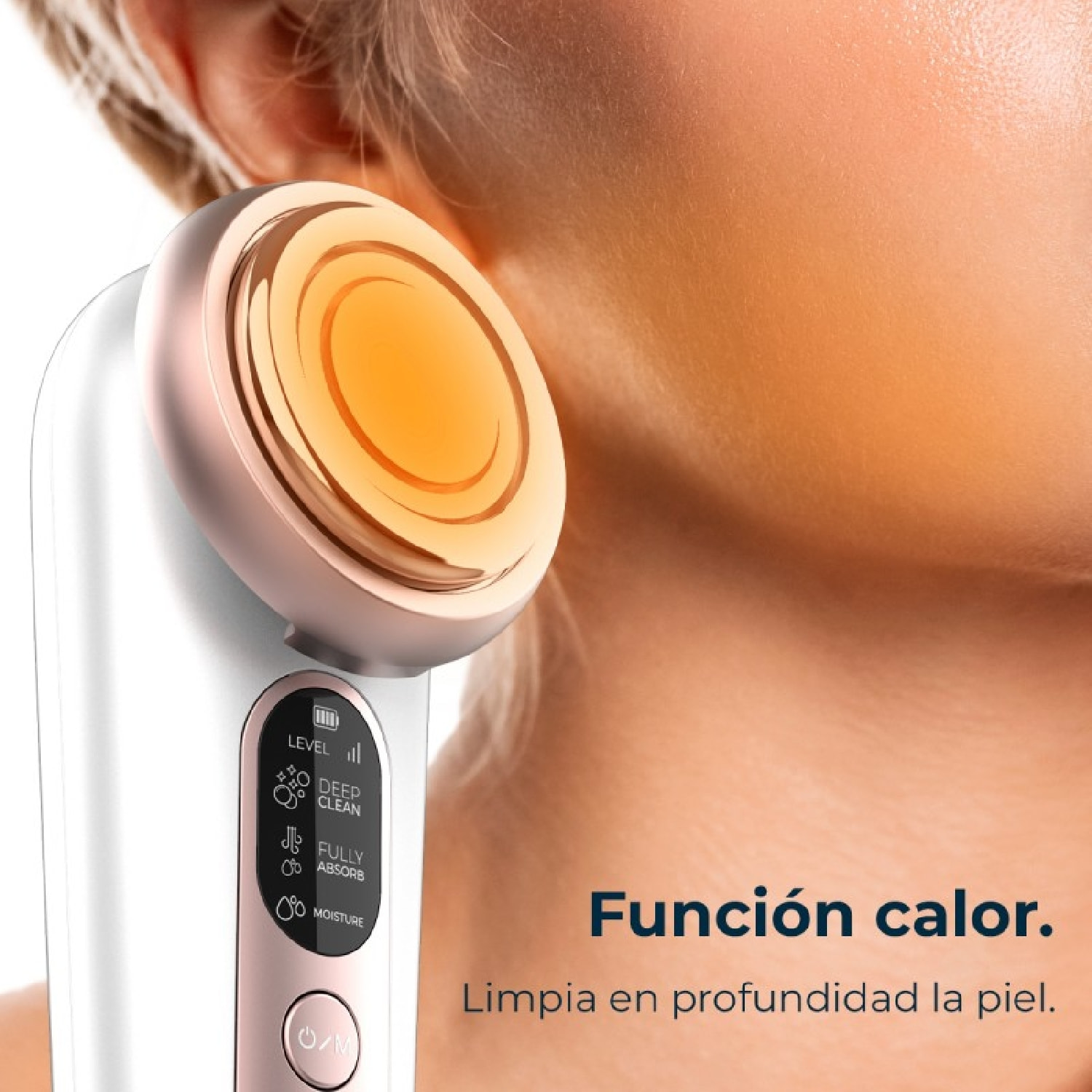 Masajeador facial Bamba FaceCare LightSonic, 3 Modos, Tecnología Iónica, Tecnolo