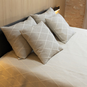 Naturals - Colcha Foulard - 80% Algodón - 20% Poliéster - Jacquard - Terra Gris