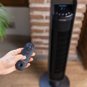 Cecotec Ventilador de Torre con Mando a Distancia y Temporizador EnergySilence 9