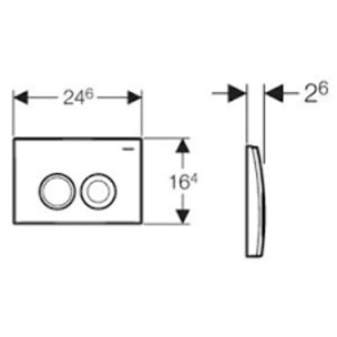Pack Geberit  DuoFix 100 + Plaque de Commande Delta 21 Blanche (SETUP100-PRO1)