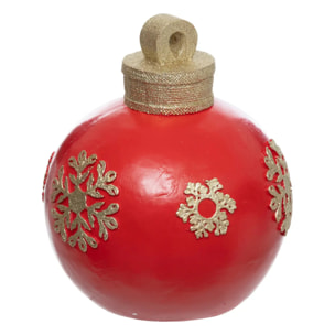 Boule résine rouge H26