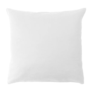 Housse de coussin pur coton motif jacquard blanc Bastide neige