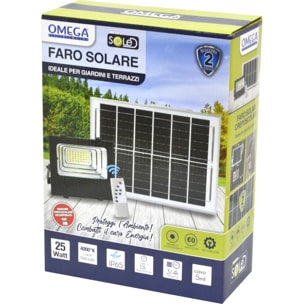 OMEGA Floodlight ad Energia Solare 25W