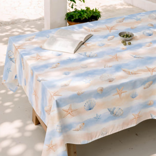 Nappe anti-taches SALINA SABLE - en 100 % coton