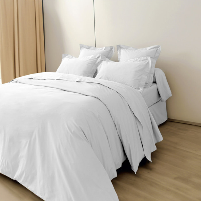 Housse de couette percale de coton peigné "Julian" toutes dimensions Coton Pur