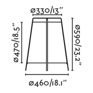 AKANE Lampadaire beige