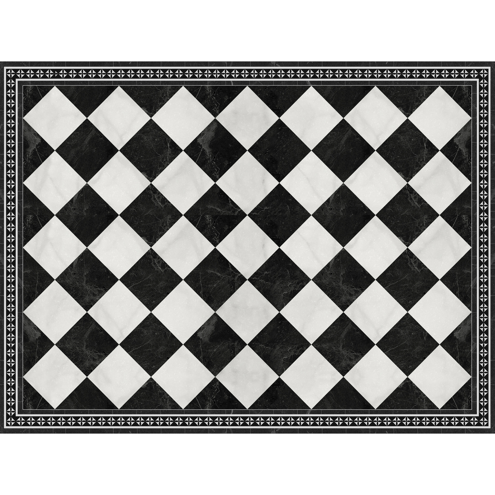 Alfombra de vinilo Galileo 100x133 cm - PVC antideslizante, vinilica para cocina o salón, lavable, estilo hidraúlico