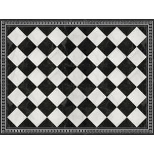 Alfombra de vinilo Galileo 100x133 cm - PVC antideslizante, vinilica para cocina o salón, lavable, estilo hidraúlico