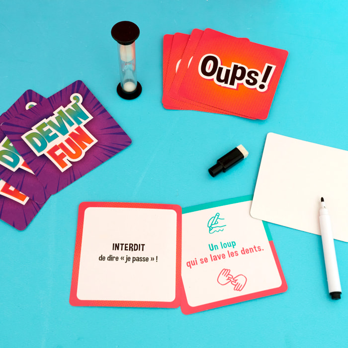 JEU DE CARTES DEVIN FUN X60 CARTES